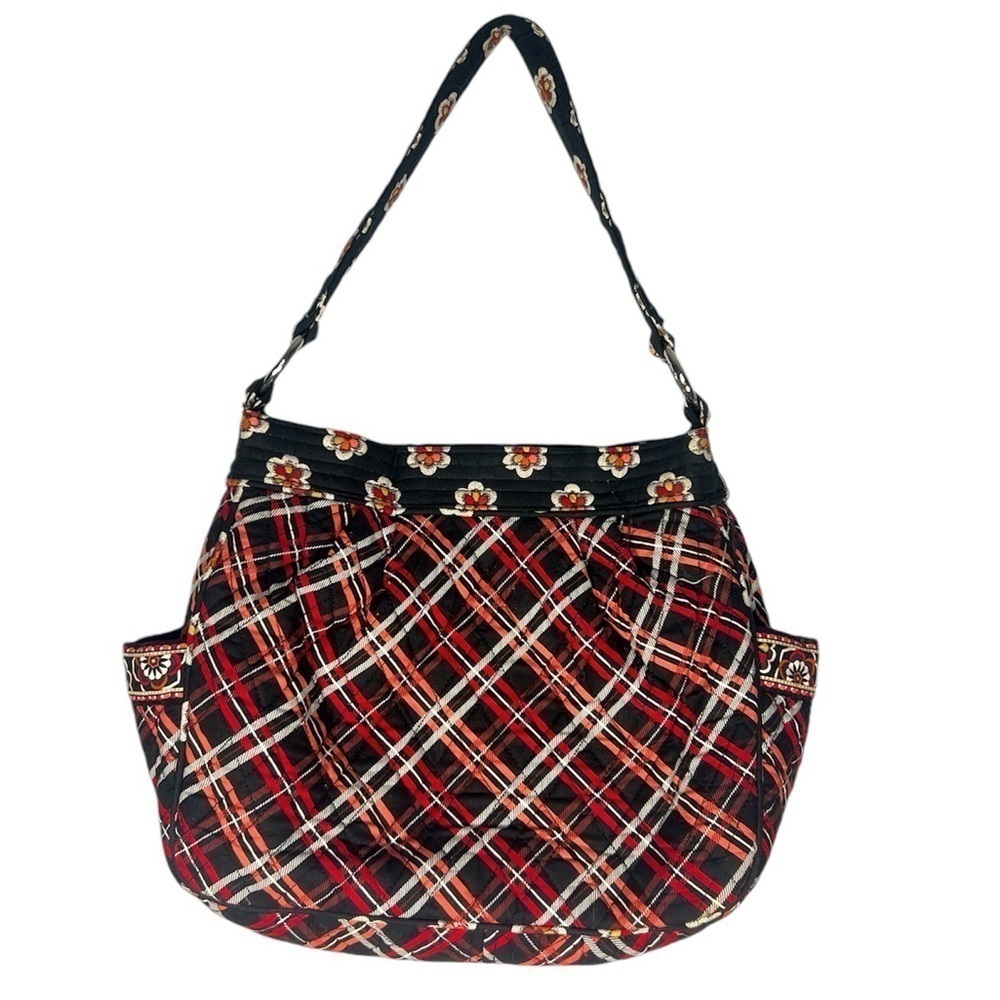 Vera Bradley Quilted Plaid Shoulder Bag Reversible